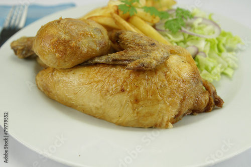 poulet, frites