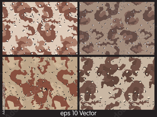 Camouflage pattern vector