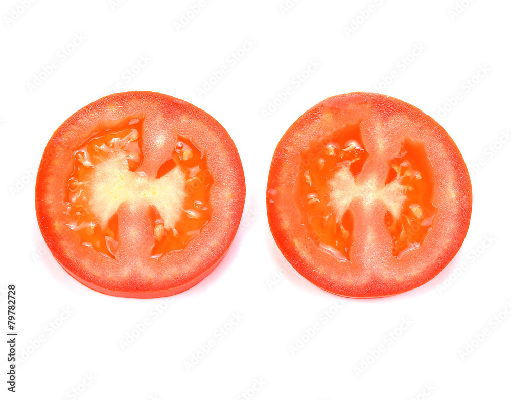 Tomato with isolated on white background Tomato with isolated on white background