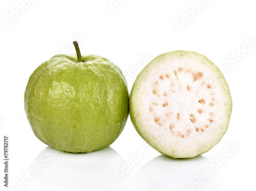 Guavas fruit isolated on white background