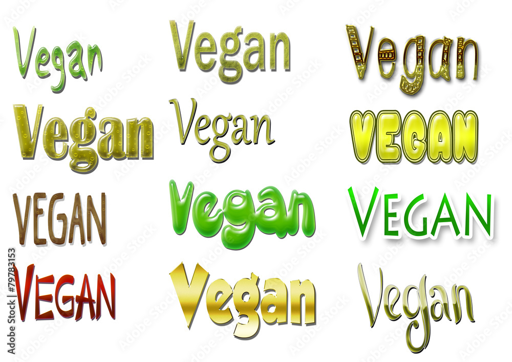 Obraz premium Vegan - Textvorlage