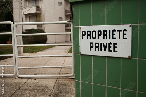 propriété privée