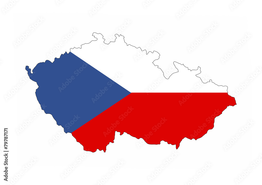 czech republic flag map czech republic flag map