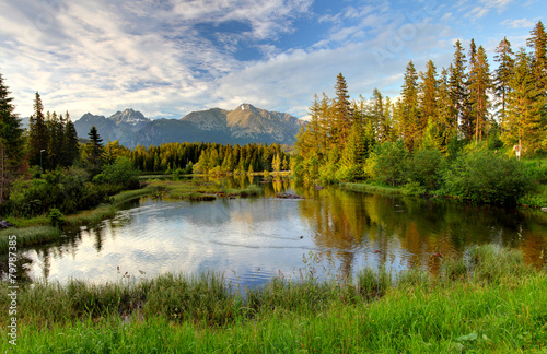 Natural mountain lake in Slovakia Tatras © TTstudio
