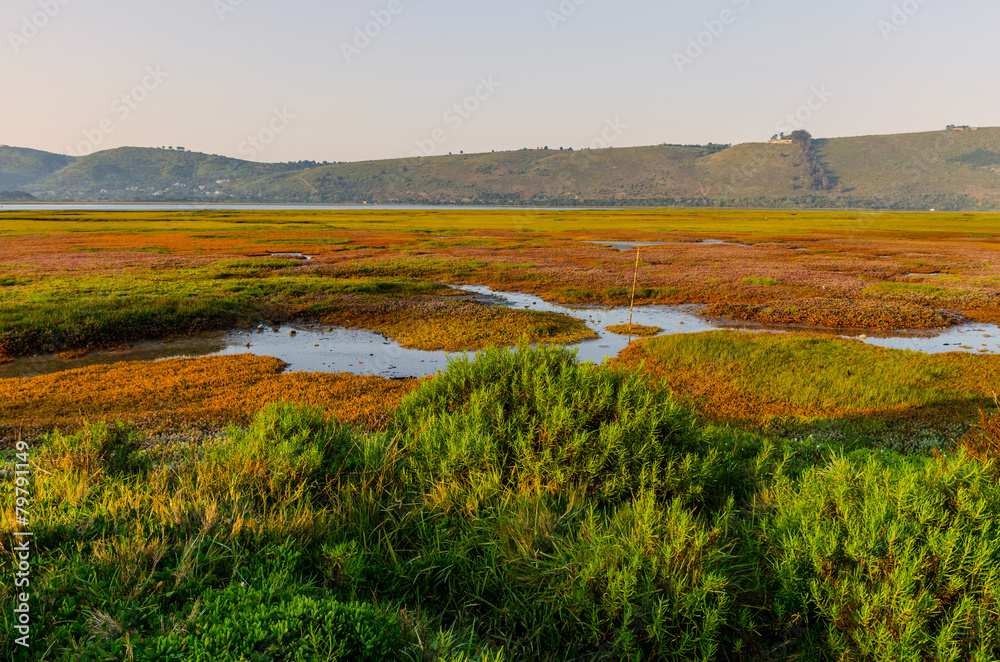 Sunrise over Knysna Lagoon