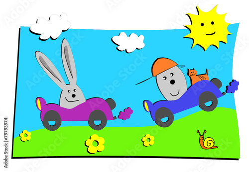 dessin d'enfant voiture
