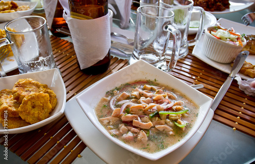 Canchalagua ceviche, typical dish from the Galapagos islands photo