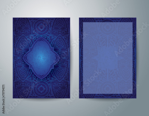 African art brochure flyer design vector template.