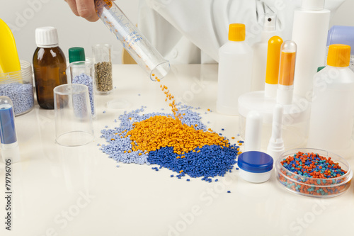 Obraz na płótnie plastic granules