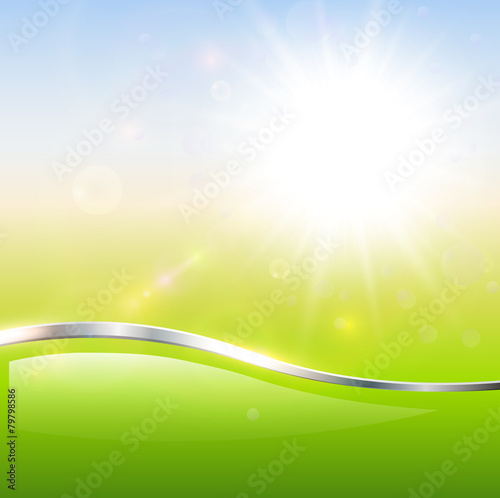 Blurry sunny scene background