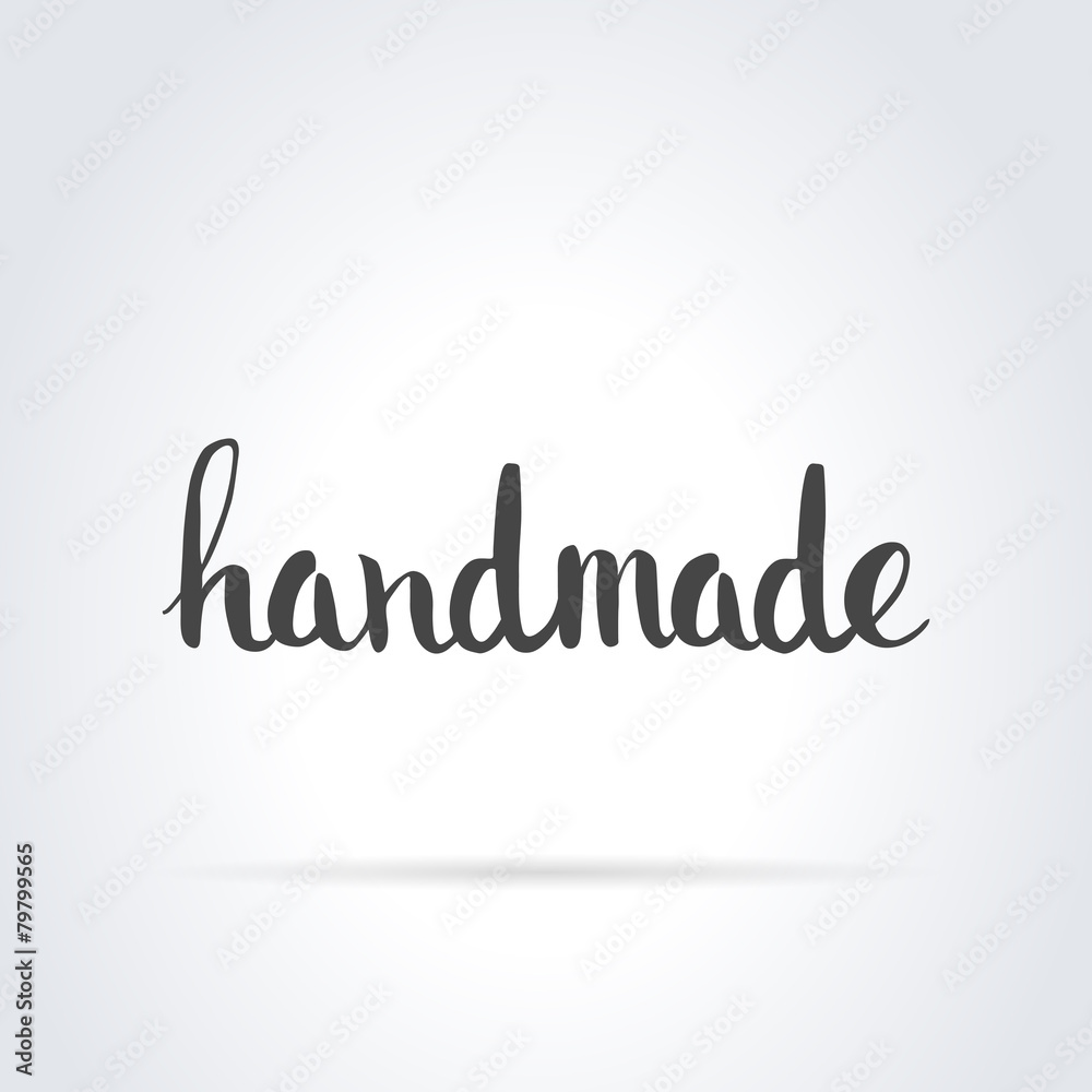 Handmade. Original custom hand lettering.