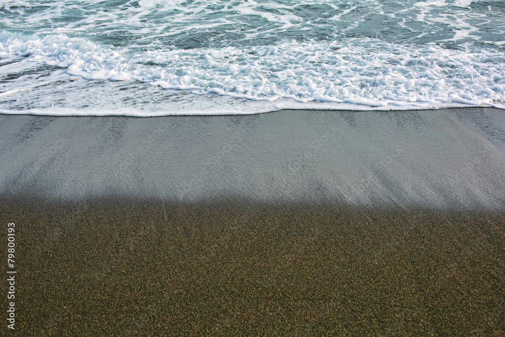 Obraz premium black sand beach