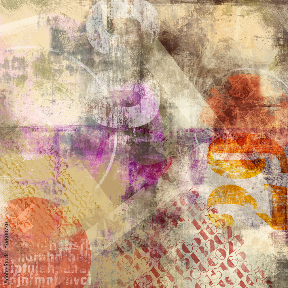 Collage with grunge background and textured and typo elements Collage with grunge background and textured and typo elements