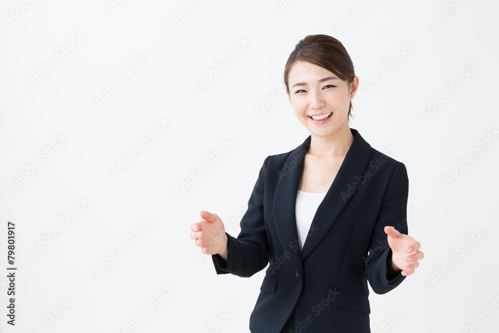 asian businesswoman isolated on white background asian businesswoman isolated on white background