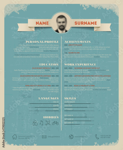 Original cv / resume template