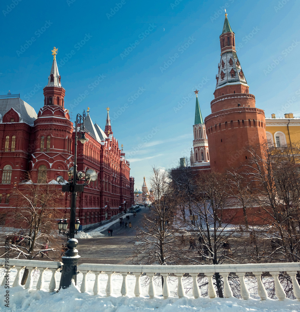 Fototapeta premium Красная площадь. Исторический музей. Кремль. Москва