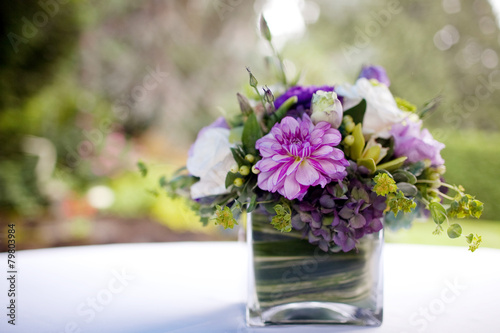 Floral Centerpiece at Wedding Reception