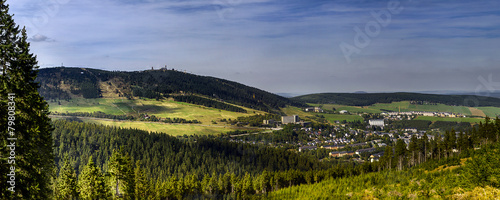 Blick auf Kurort Oberwiesenthal