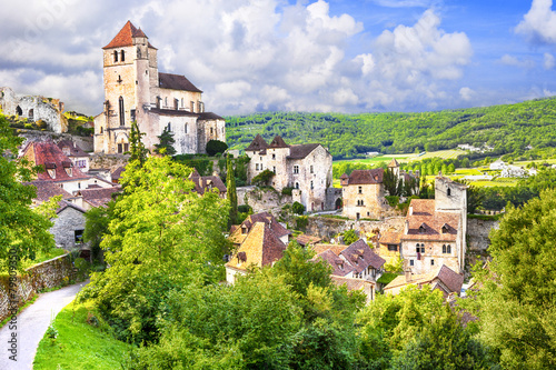 Saint-Cirq-Lapopie -one of the most beautiful villages of France photo