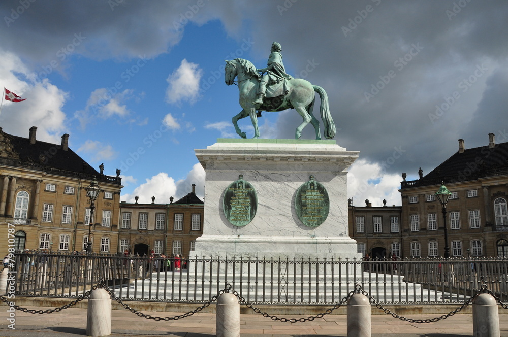 Estatua Federico V, Copenhague, Dinamarca