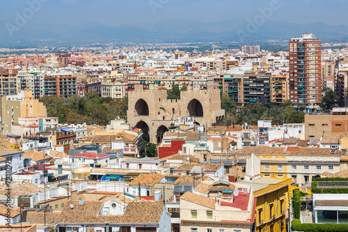 Valencia aerial skyline