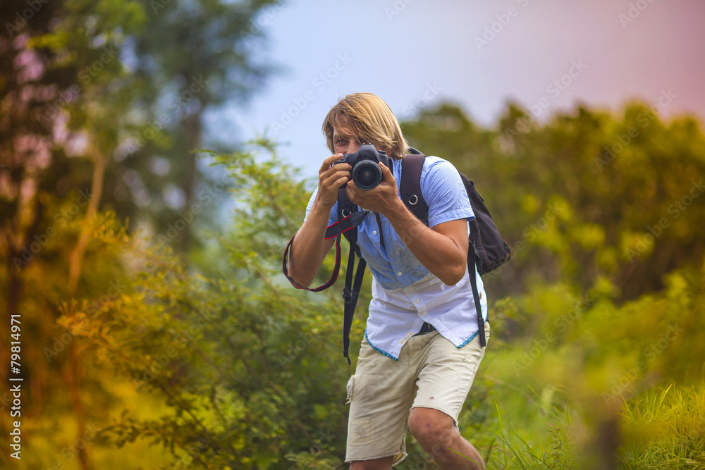 Photographer with Professional Digital Camera