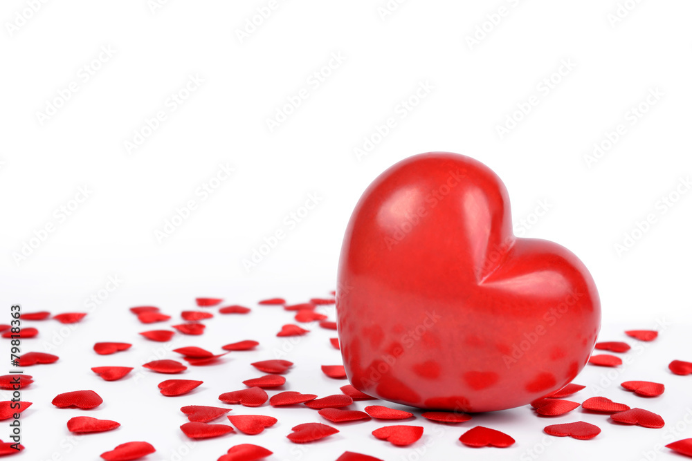 Red heart on a white background. Valentines day. Red heart on a white background. Valentines day.