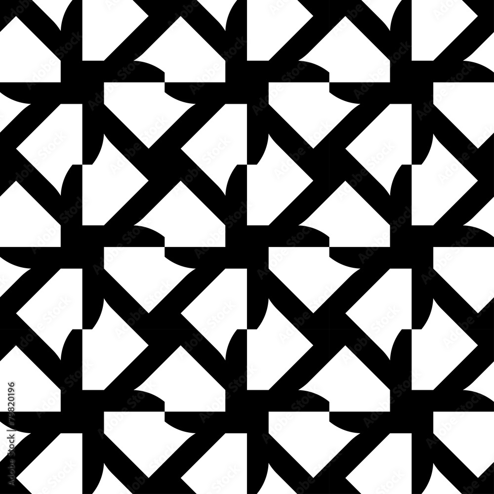 Black and white geometric seamless pattern, abstract background. Black and white geometric seamless pattern, abstract background.