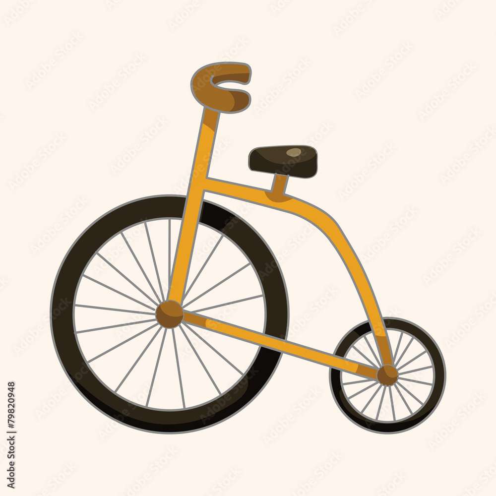 Fototapeta premium transportation bike theme elements