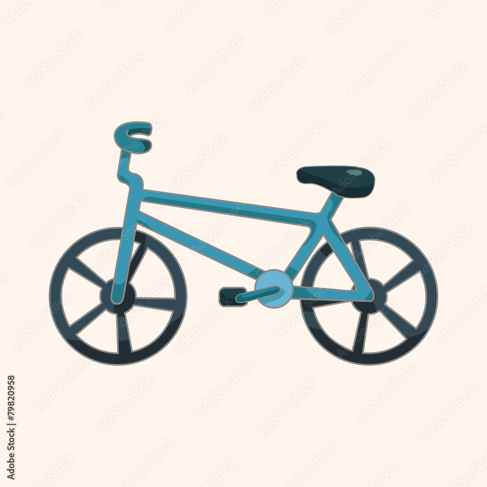 Fototapeta premium transportation bike theme elements