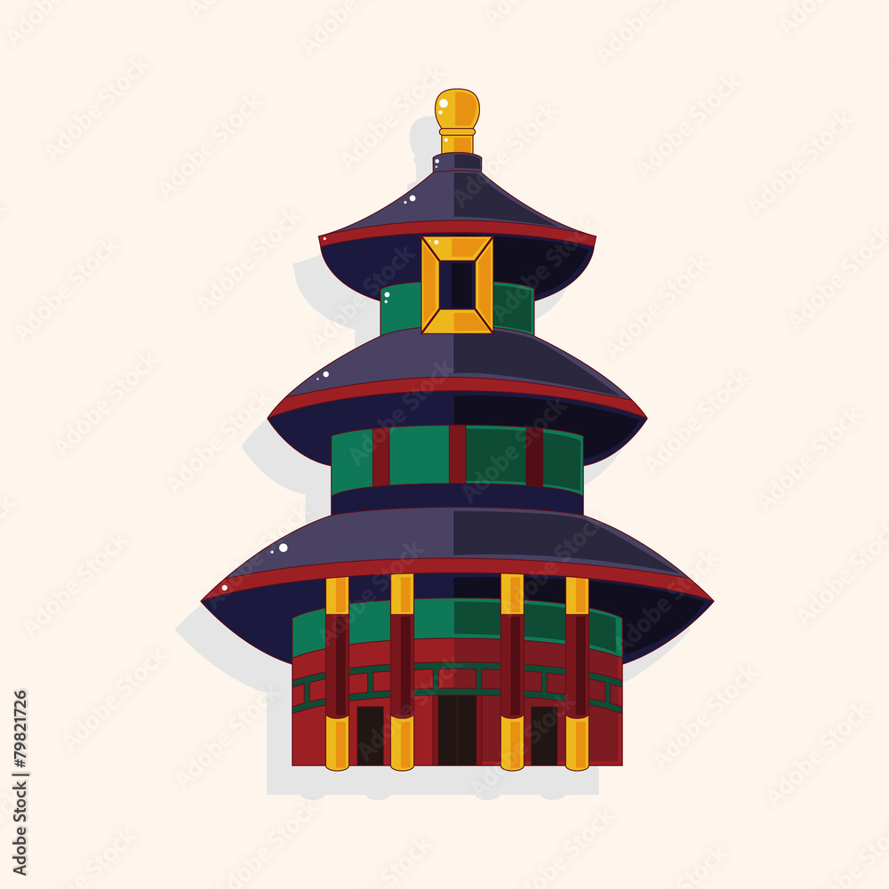 Chinese building theme elements Chinese building theme elements