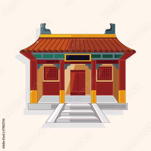 Chinese building theme elements