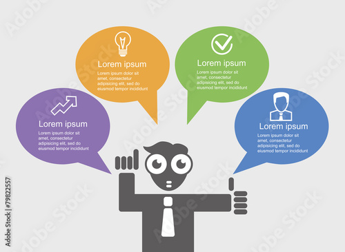 Infographic elements. Ideas of a nerd