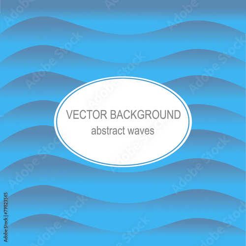 Vector background with blue waves