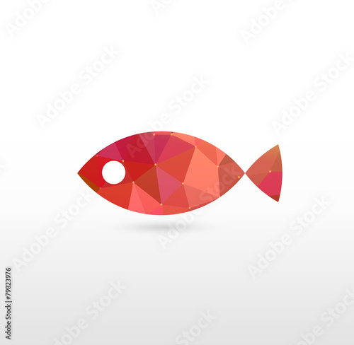 Sign of Fish with Modern Te...