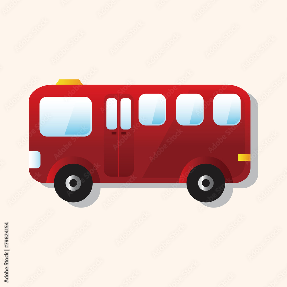 transportation bus theme elements