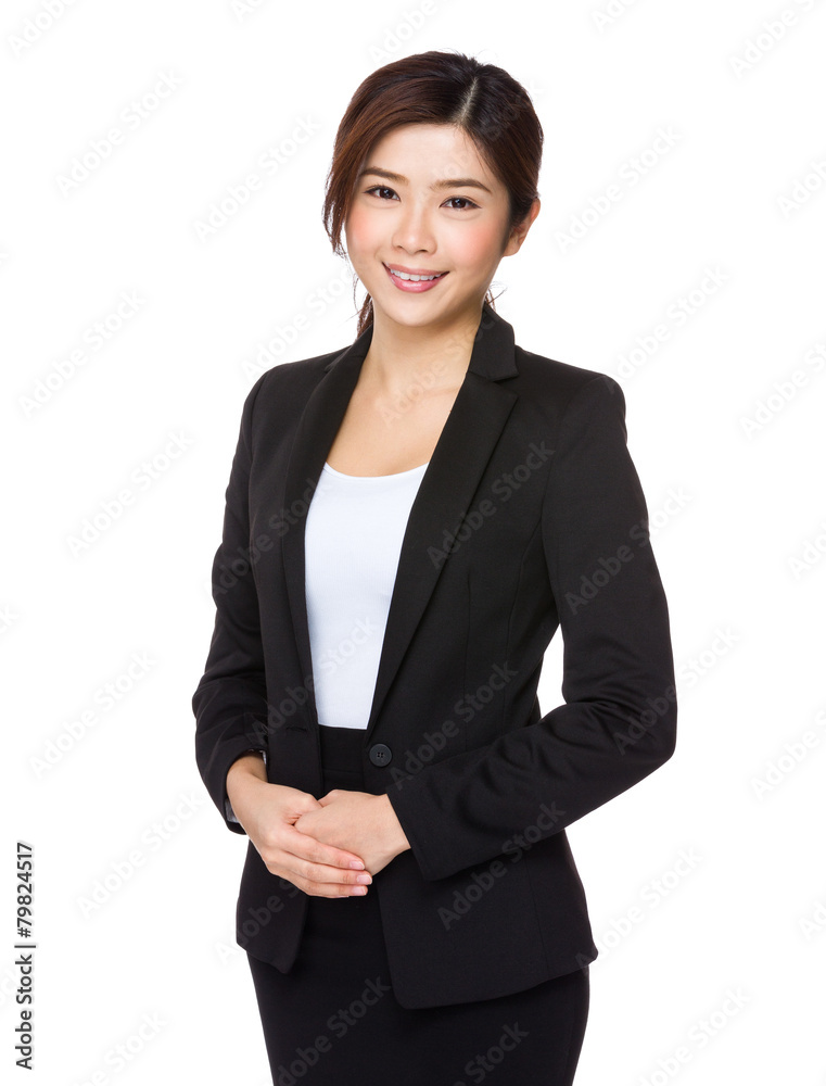 Young business woman isolated on white background Young business woman isolated on white background