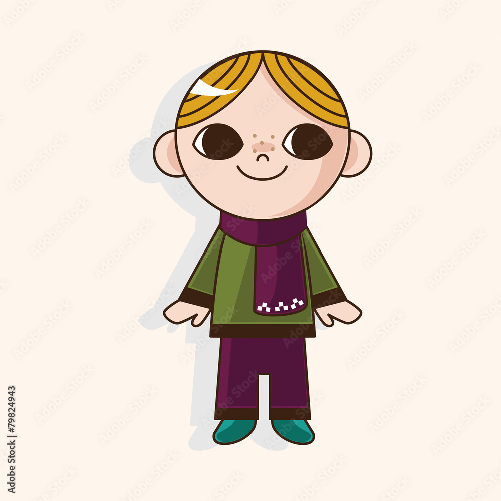 boy man cartoon theme elements boy man cartoon theme elements