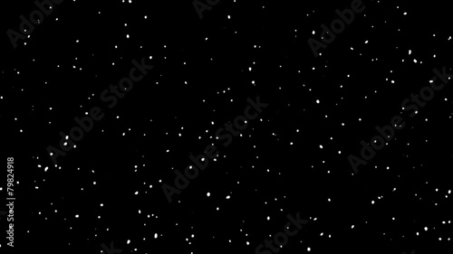 Twinkling spinning stars abstract background, mono large
