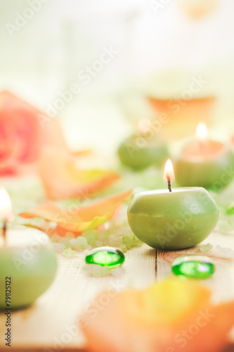 Scented candles salt bath attributes relaxation
