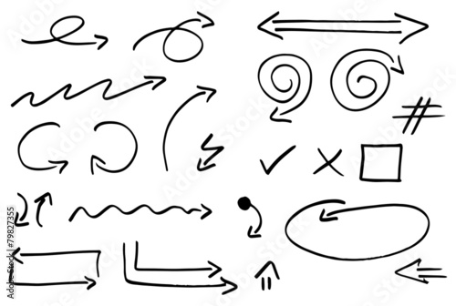 Hand gezeichnet Design Infografik Elemente