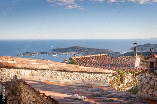 Canvas Print Eze Village - one of the most beautiful views of the Côte d'Azur