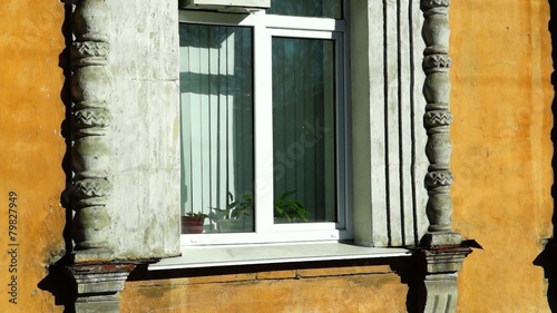 Retro window molding of Stalins ampir style photo