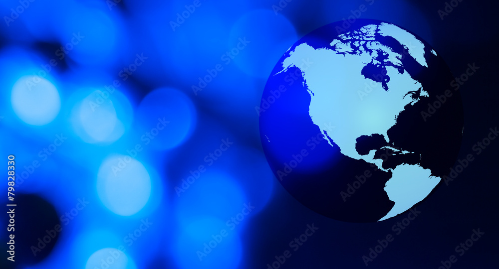 Earth global internet concept