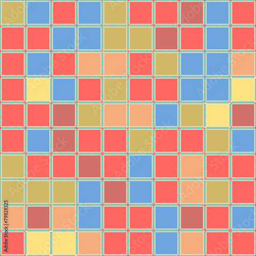 Geometric seamless colorful pattern.