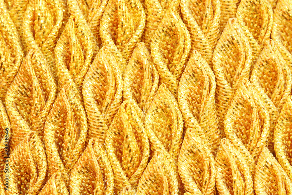 gold pleated fabric silk for background gold pleated fabric silk for background
