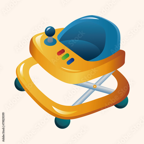 Baby walker theme elements