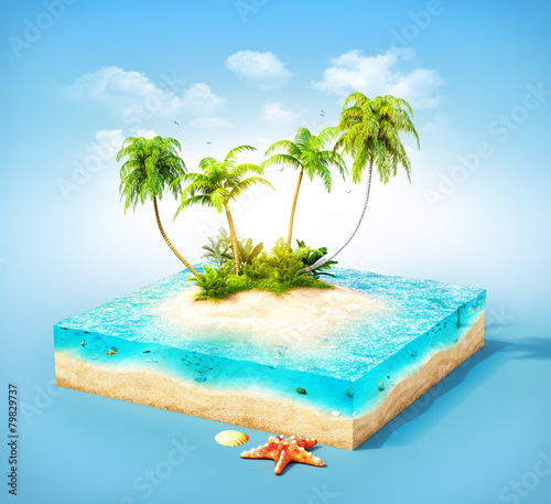 tropical island