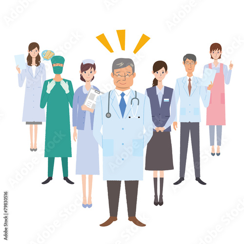 医者　病院職員　イラスト