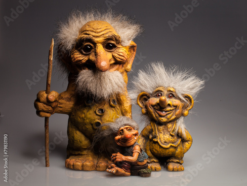 statuettes goblins troll symbols Norway